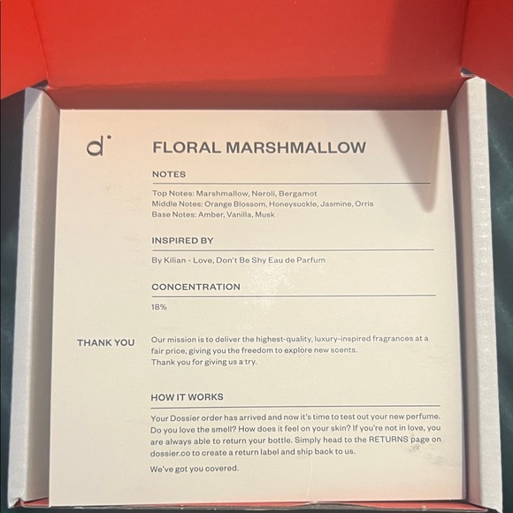 Dossier floral marshmallow 50ML - Picture 4 of 8